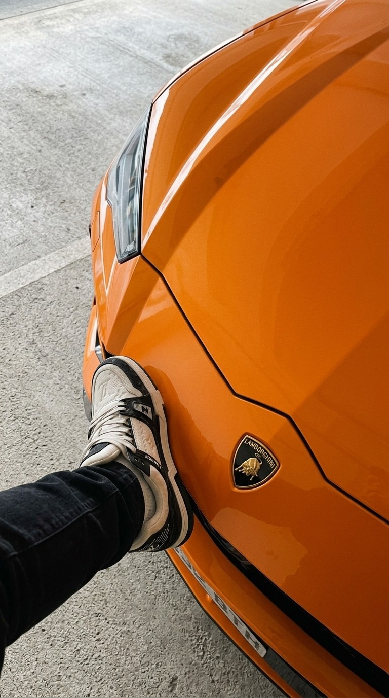 Exemple : capot orange